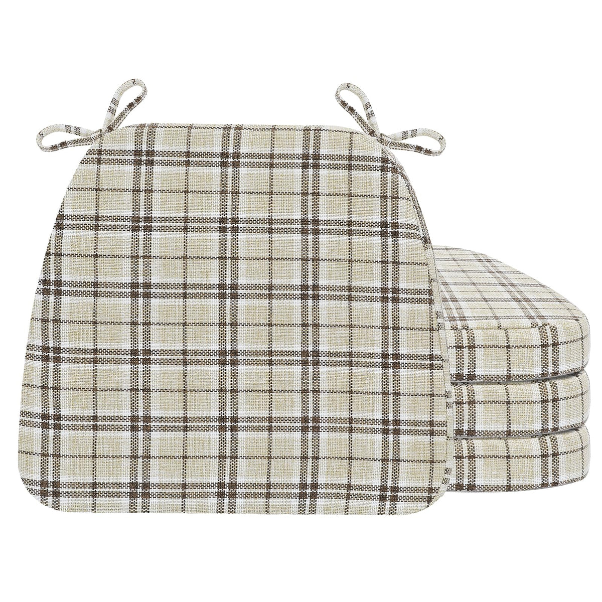 AAAAAcessories Chair Cushions for Dining Chairs, 17 x 16 x 2 in, Set of 6