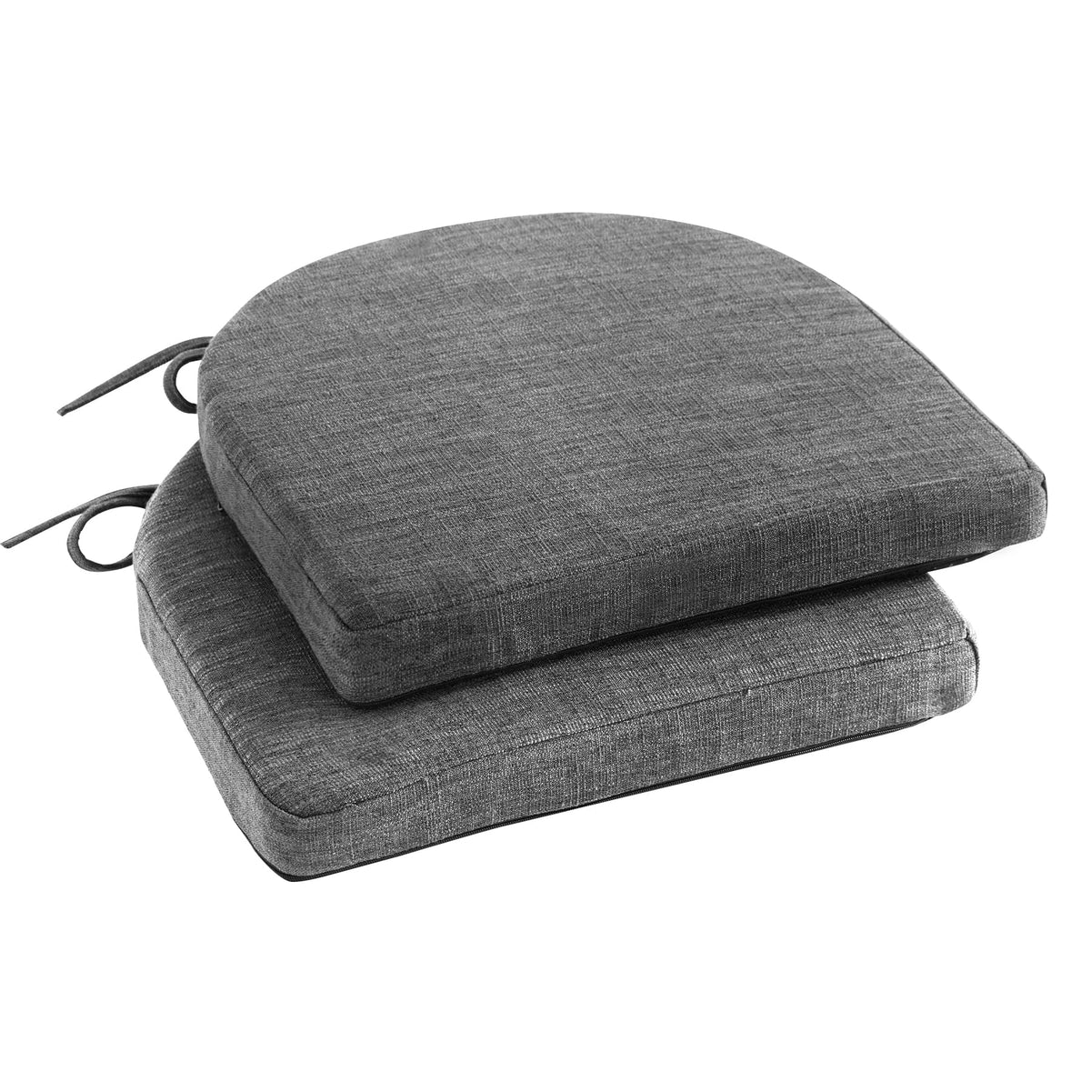 IPYNBAP Chair Cushions for Dining Chairs, Kitchen Chair Cushions, 16'' x 16'' x 2'', Non Slip Indoor Seat Cushions, Chair Pads for Dining Chairs with Ties & Removable Cover, Set of 4, Navy