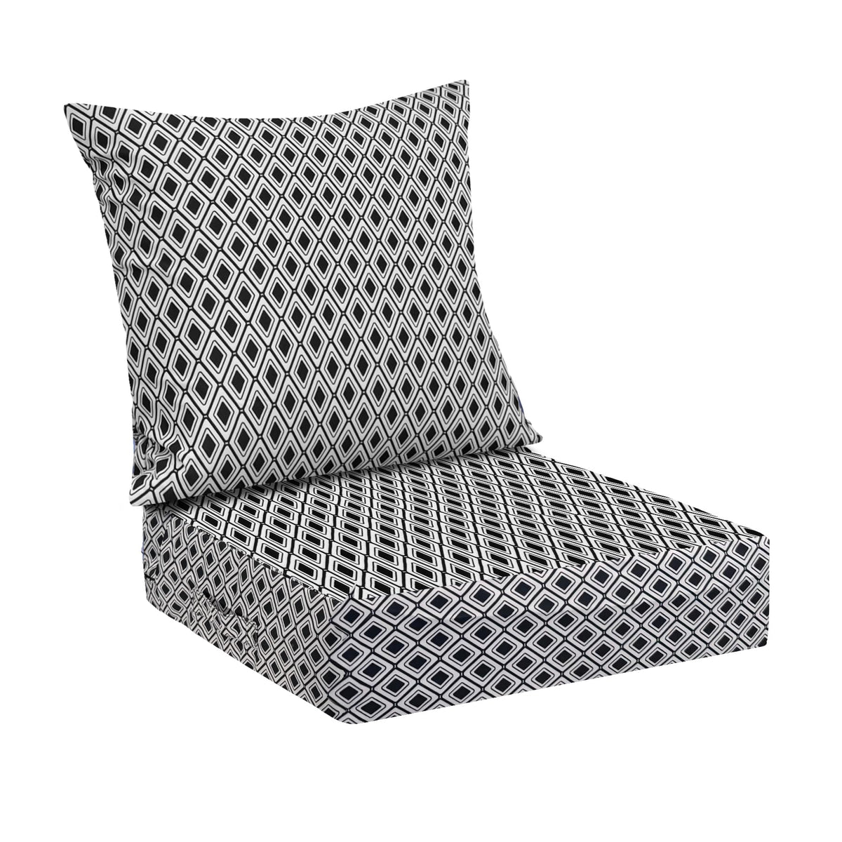 IPYNBAP Outdoor Cushions for Patio Furniture,Outdoor Seat Cushion Set 24 x 24 x 5.75 Inch,Waterproof & Fade Resistant Outdoor Chair Cushions,Deep Patio Chair Cushion with Removable Cover,Navy Blue