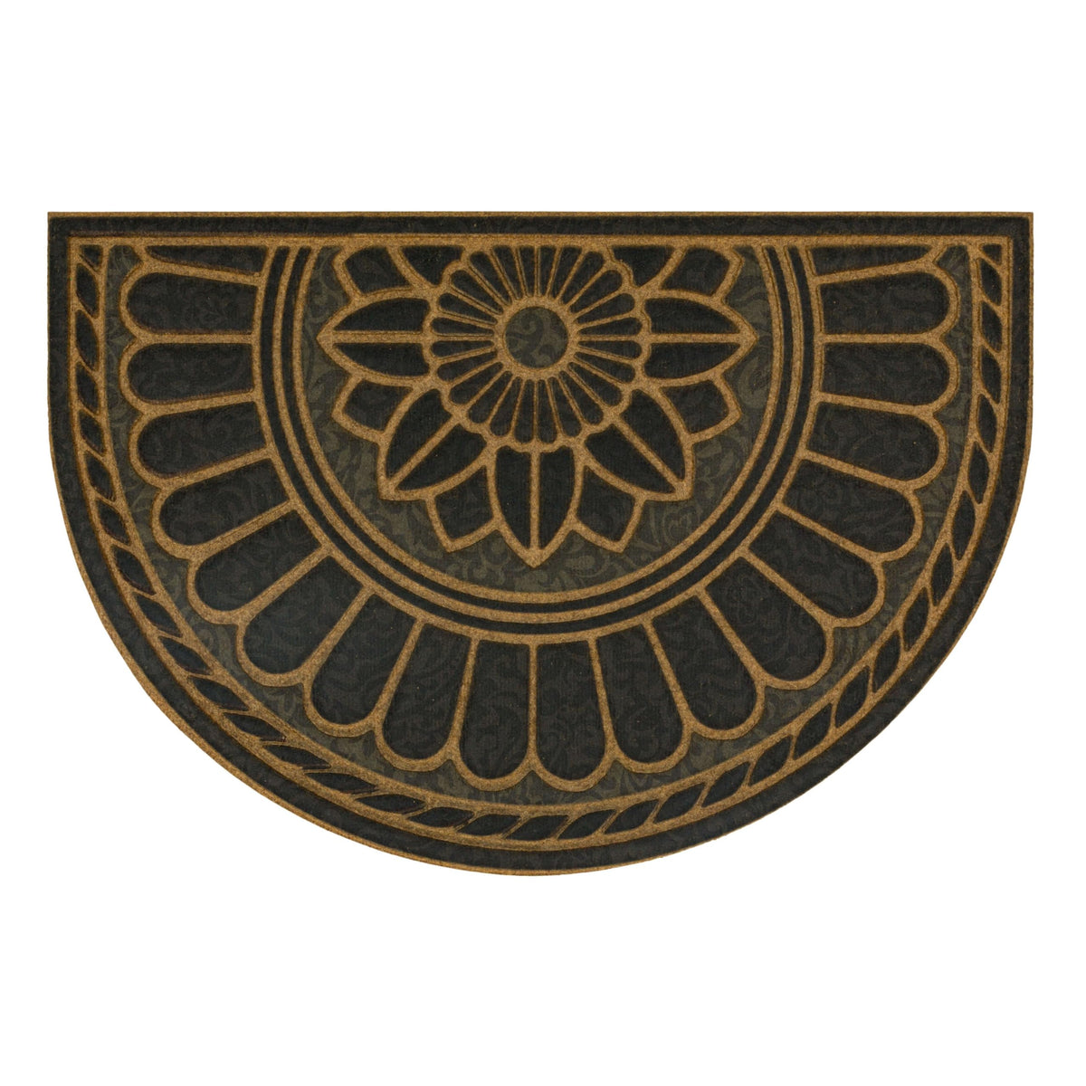 Mohawk Home Swirl Style Casual Ornamental Denim Blue 2' X 3' All Weather Outdoor Door Mat Perfect for Porch, Garage