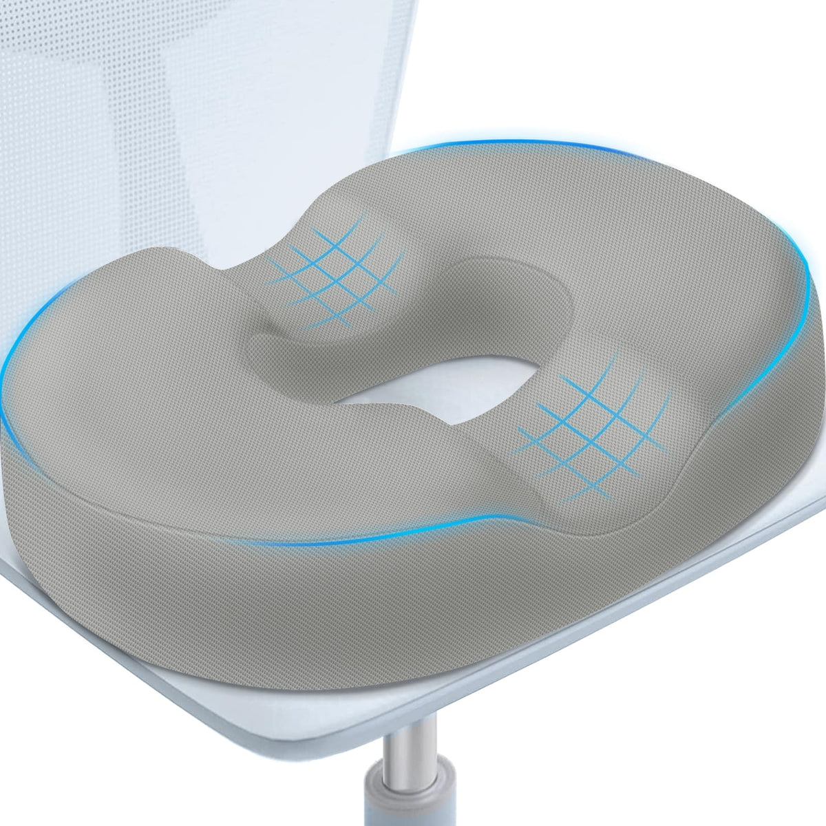 BlissTrends Donut Pillow Seat Cushion, Memory Foam Lifting Cushions(Black)