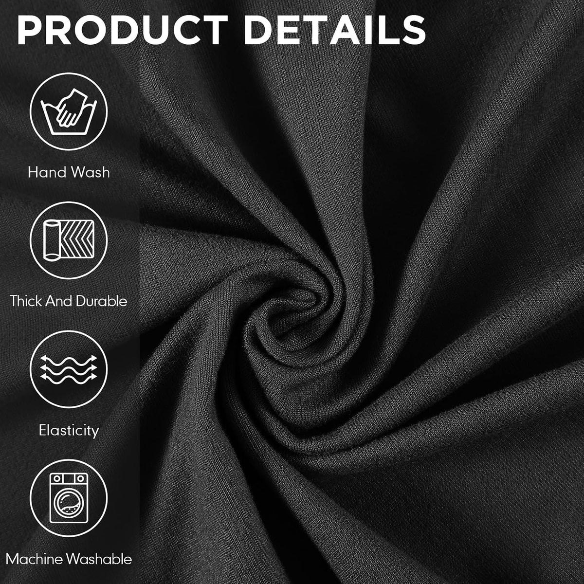 Peryiter 2 Pcs Couch and Loveseat Sofa Covers,Black,Milk Silk