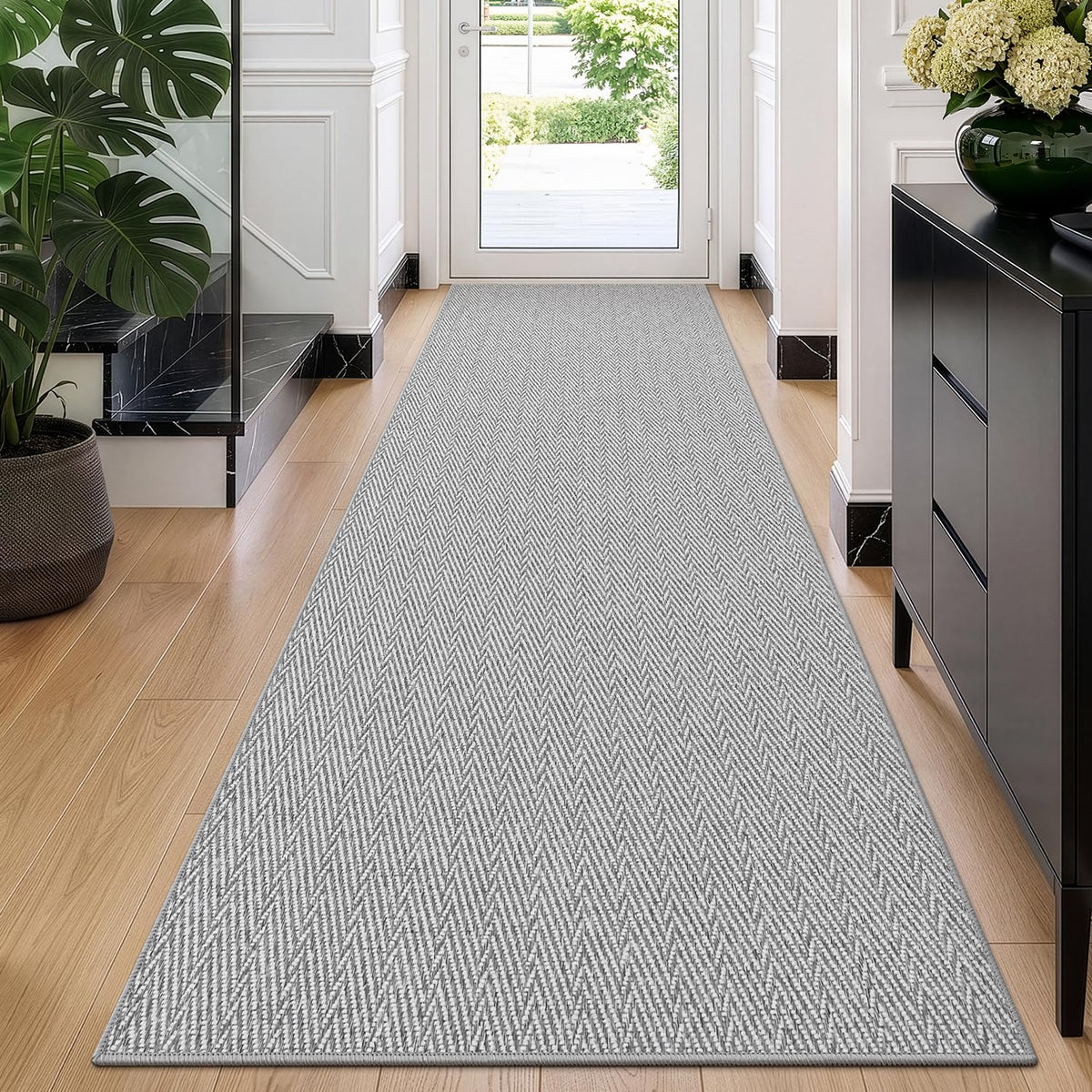 LUMI Ultra Thin Indoor Door Mat 24"x36", Entrance Doormat, Beige
