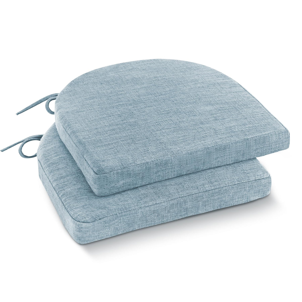 IPYNBAP Chair Cushions for Dining Chairs, Kitchen Chair Cushions, 16'' x 16'' x 2'', Non Slip Indoor Seat Cushions, Chair Pads for Dining Chairs with Ties & Removable Cover, Set of 4, Navy