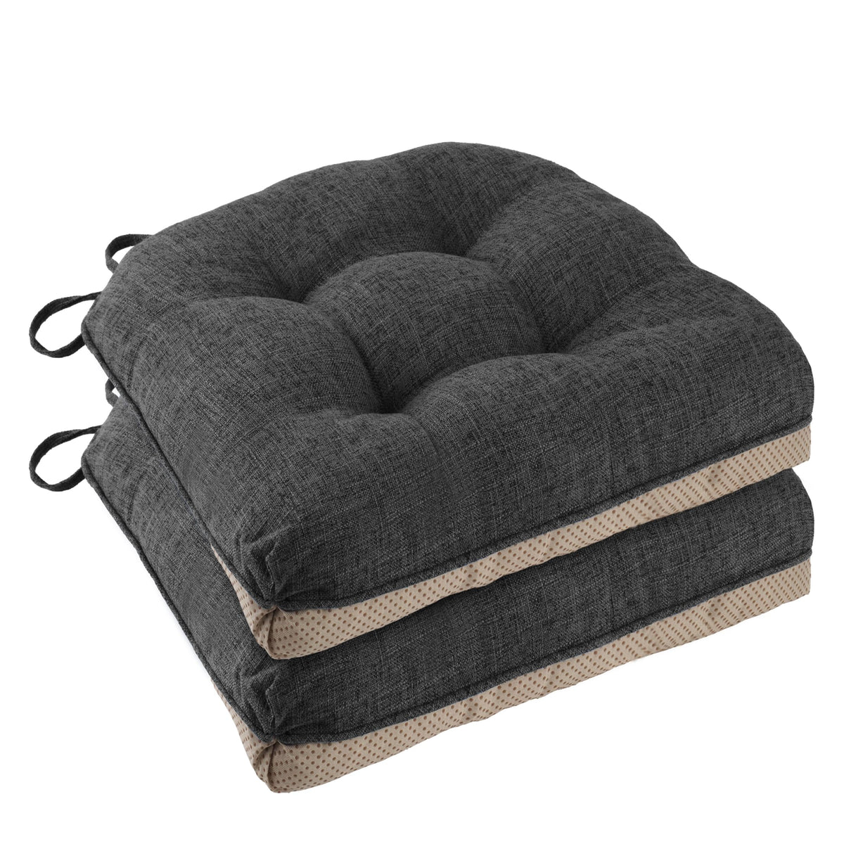 Chair Cushions for Dining Chairs Set of 4, 18"x18"x3", Coffee