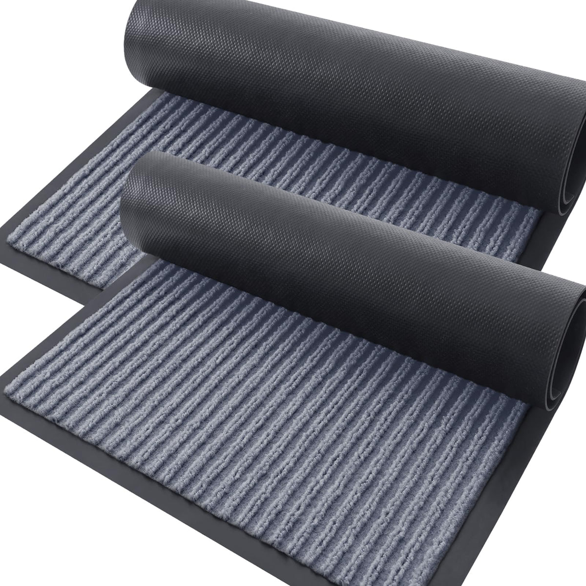 OLANLY 2-Pack Front Door Mats 29.5x17, Waterproof Heavy-Duty Doormats