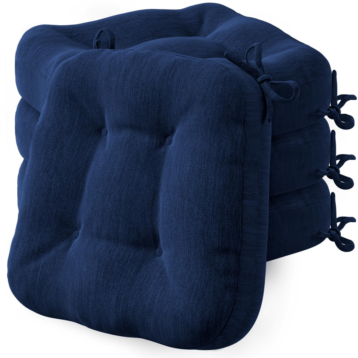 Codi Dining Chair Cushions 4 Pack, Thick Memory Foam Kitchen Seat Pads