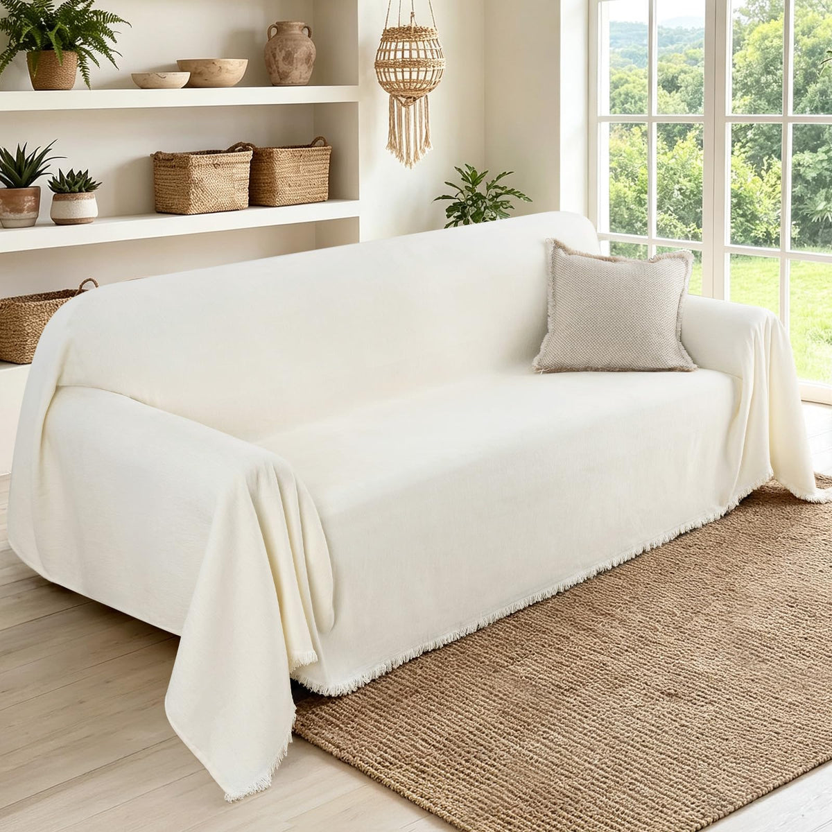2 Pieces Sectional Couch Covers L Shaped Cover XL Dark Gray