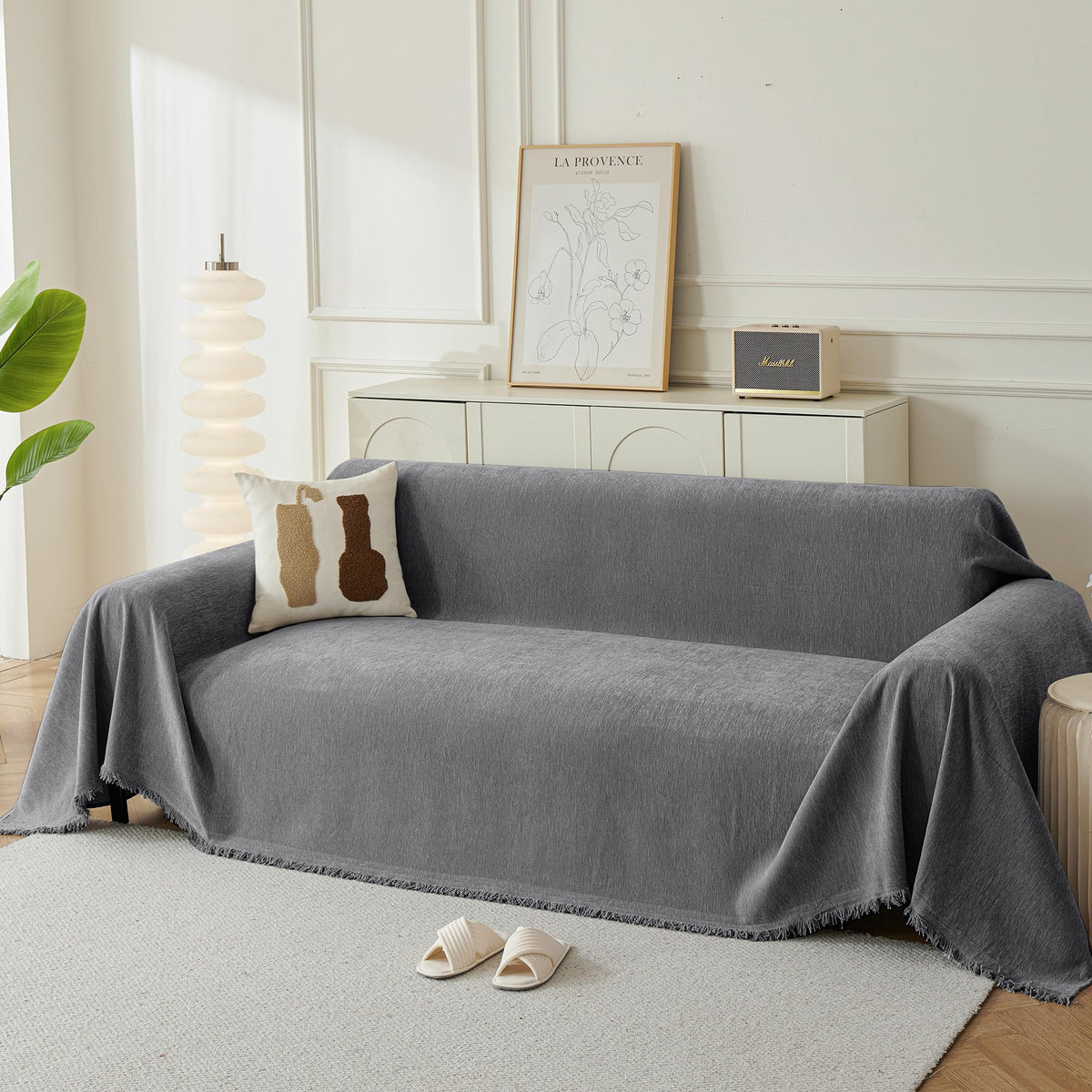 Couch Cover for Sofa, Boho Sofa Covers Washable 3 Cushion for Dogs