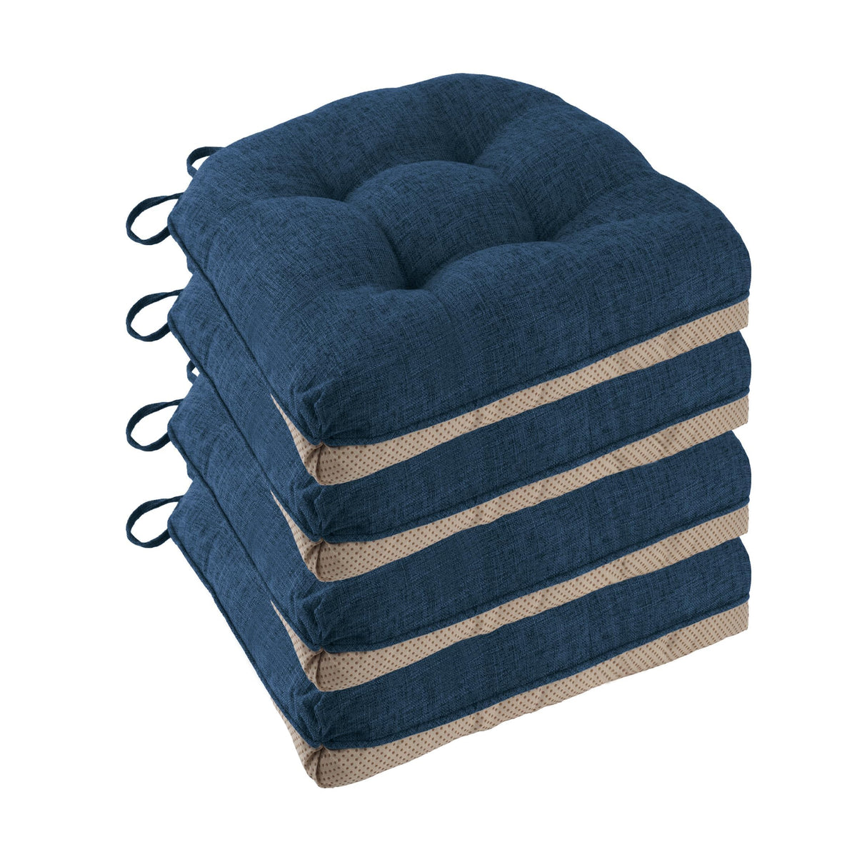 Chair Cushions for Dining Chairs Set of 4, 18"x18"x3", Coffee