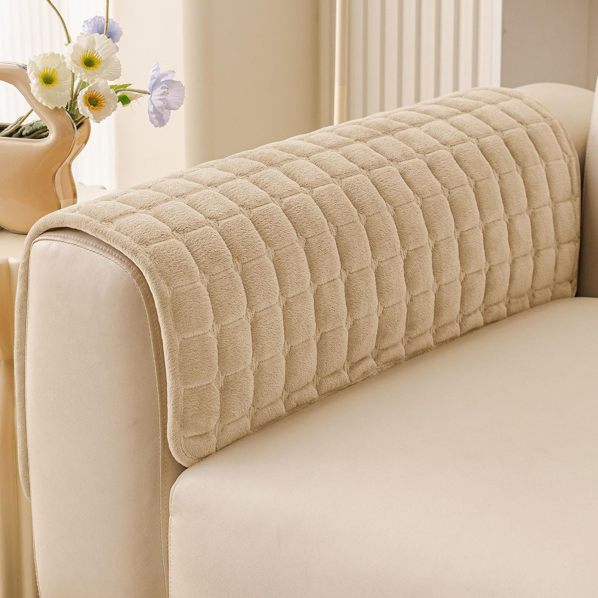 Smiry Velvet Couch Cover for Dogs, Non Slip Soft Sofa Protector for Pets