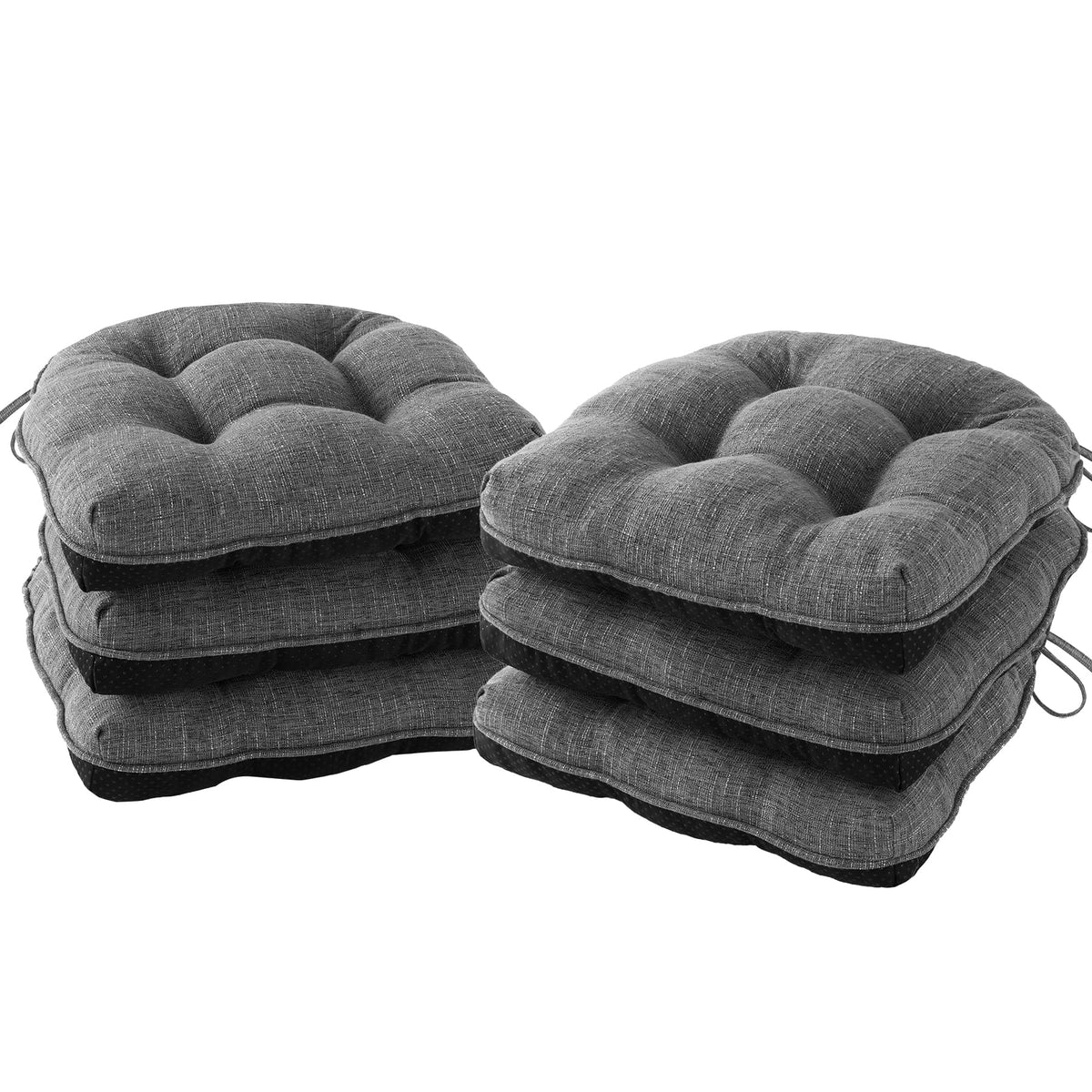 IPYNBAP Chair Cushions for Dining Chairs Set of 4, 15.5"x15.5"x4", Navy