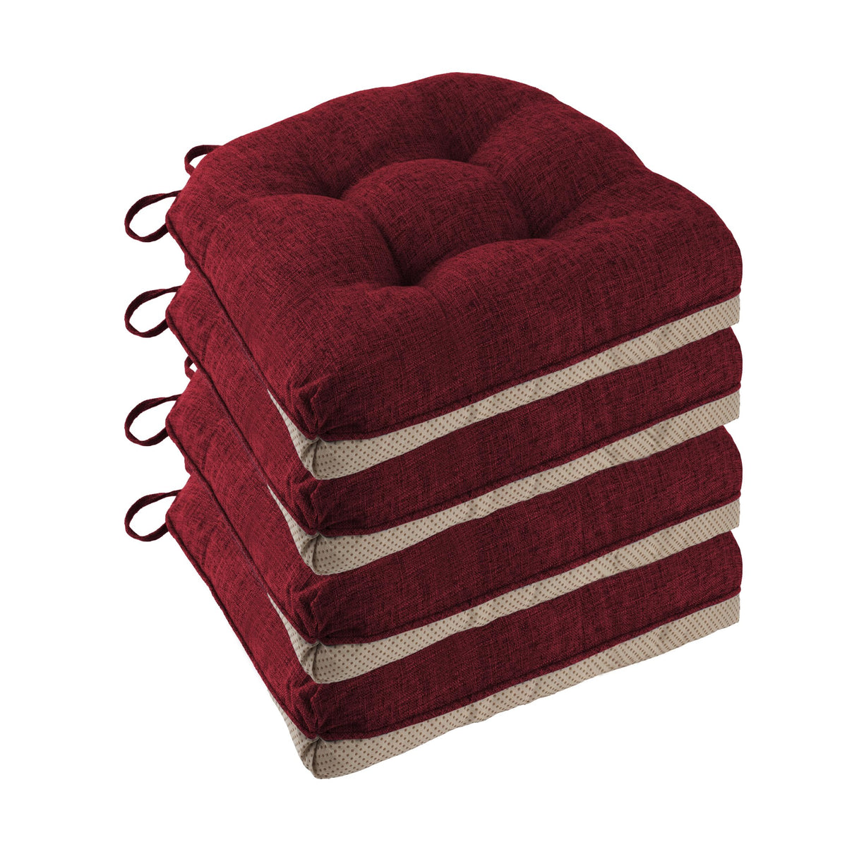 Chair Cushions for Dining Chairs Set of 4, 18"x18"x3", Coffee