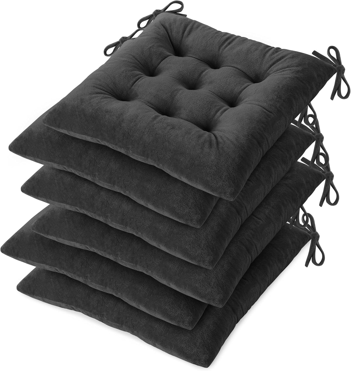 OVOV Kitchen Chair Cushions Set of 6 for Dining Room 15.5"x15.5" Green