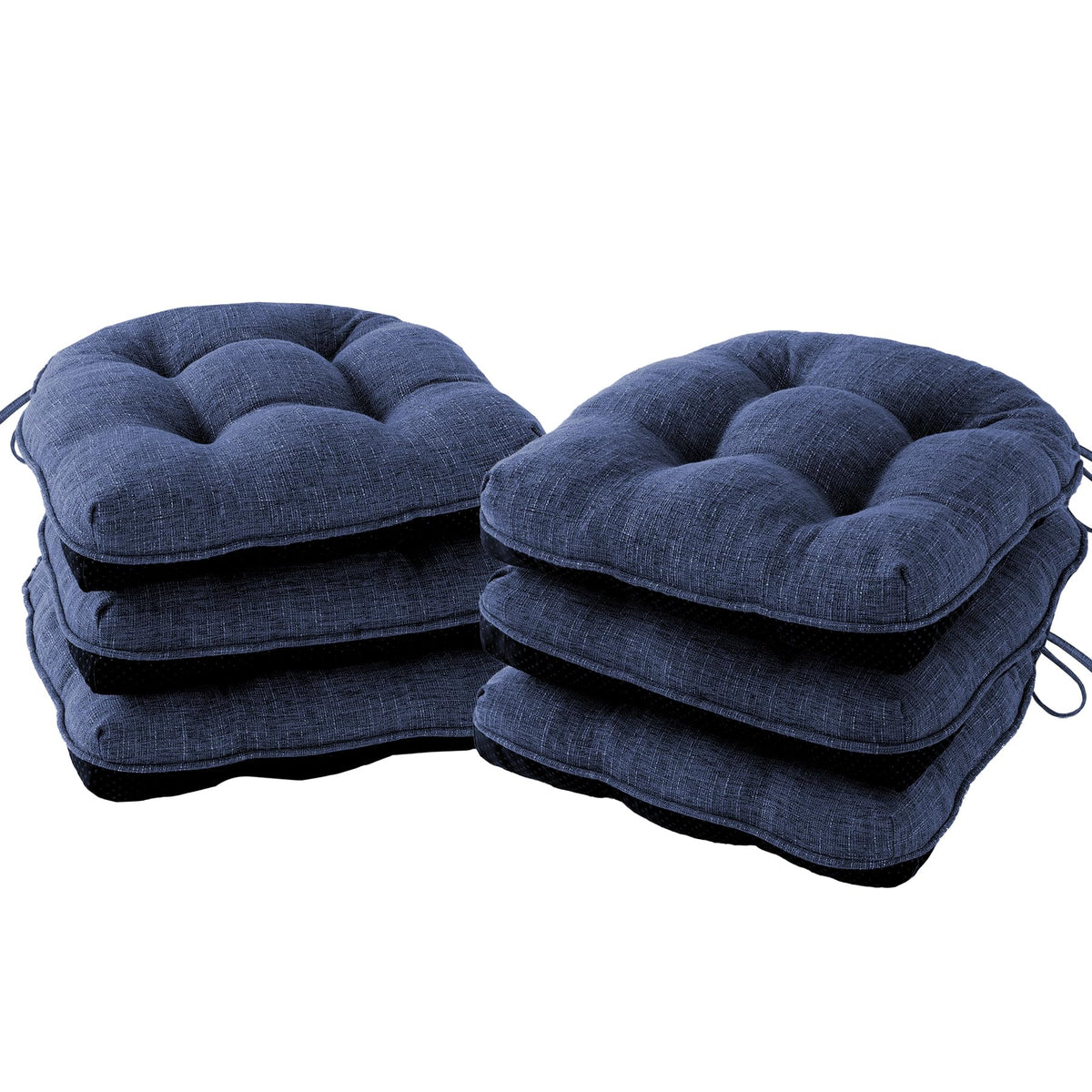 IPYNBAP Chair Cushions for Dining Chairs Set of 4, 15.5"x15.5"x4", Navy