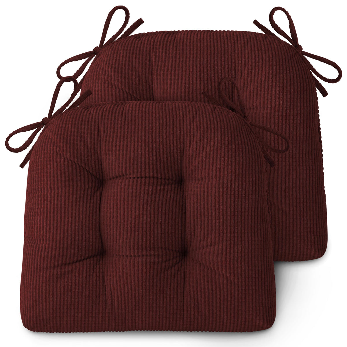 AddGrace Dining Chair Cushions Set of 4 Non-Slip 18"x16"x3" Grey