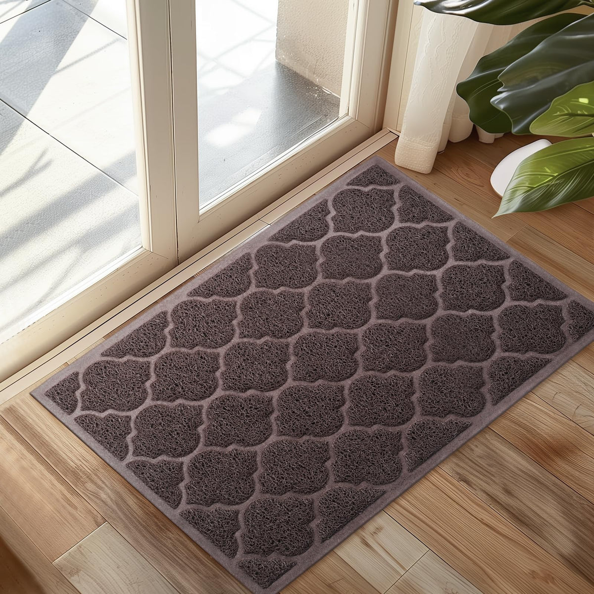 Cosyearn Door Mat, 46x35, Black, Indoor Outdoor Front Entryway Doormat