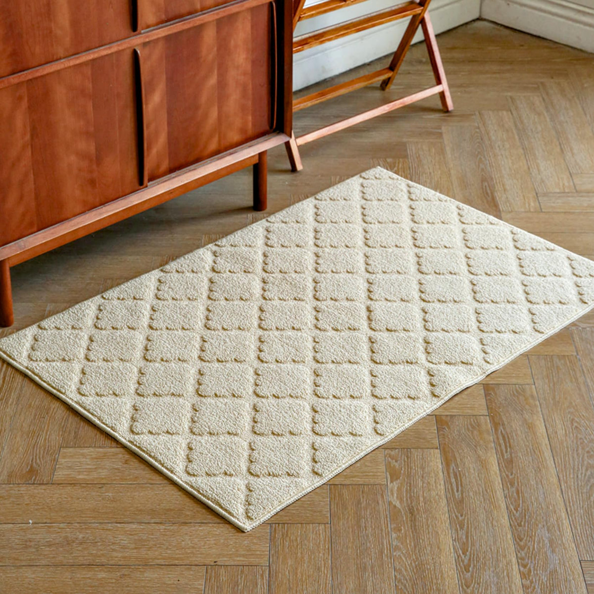 24"x36" Indoor Mats for Entryway, Black White