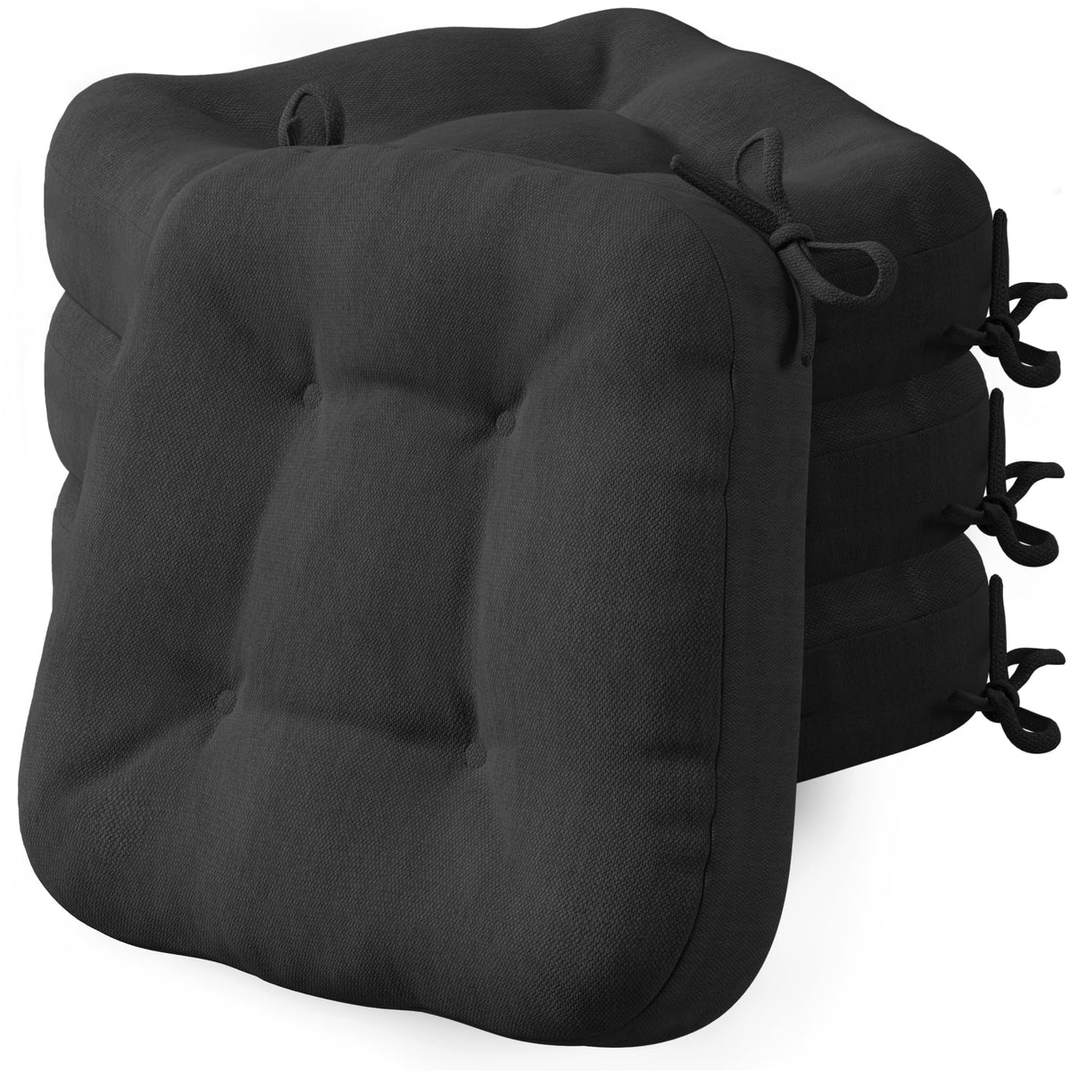 Codi Dining Chair Cushions 6 Pack, Thick Memory Foam Kitchen Seat Pads