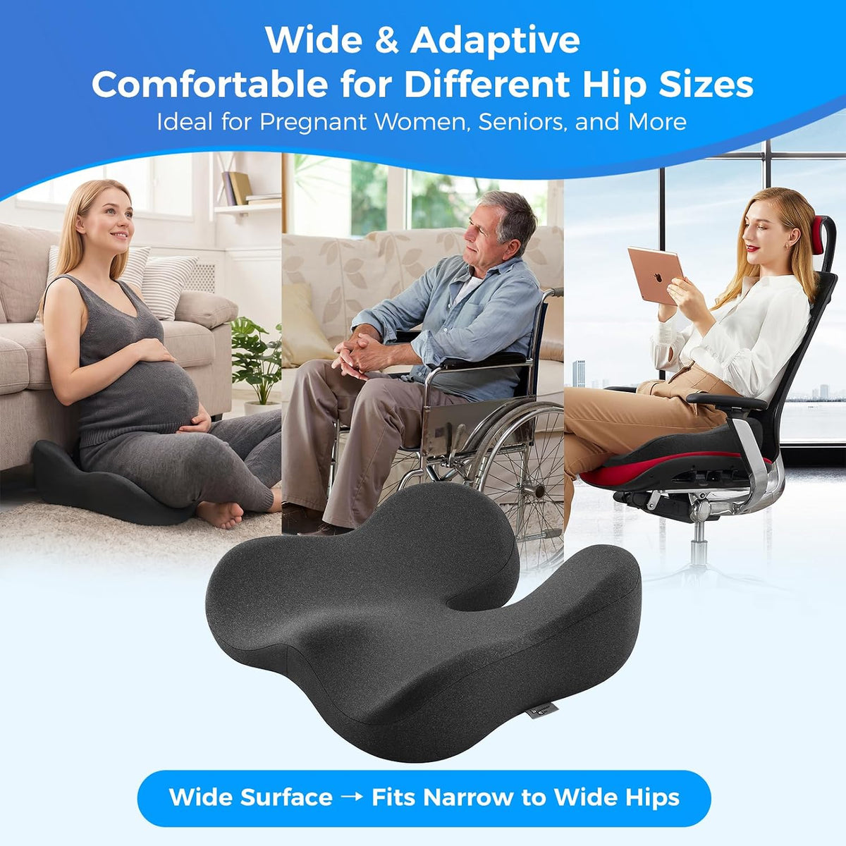 Dreamer Car Seat Cushion for Tailbone & Sciatica Pain Relief