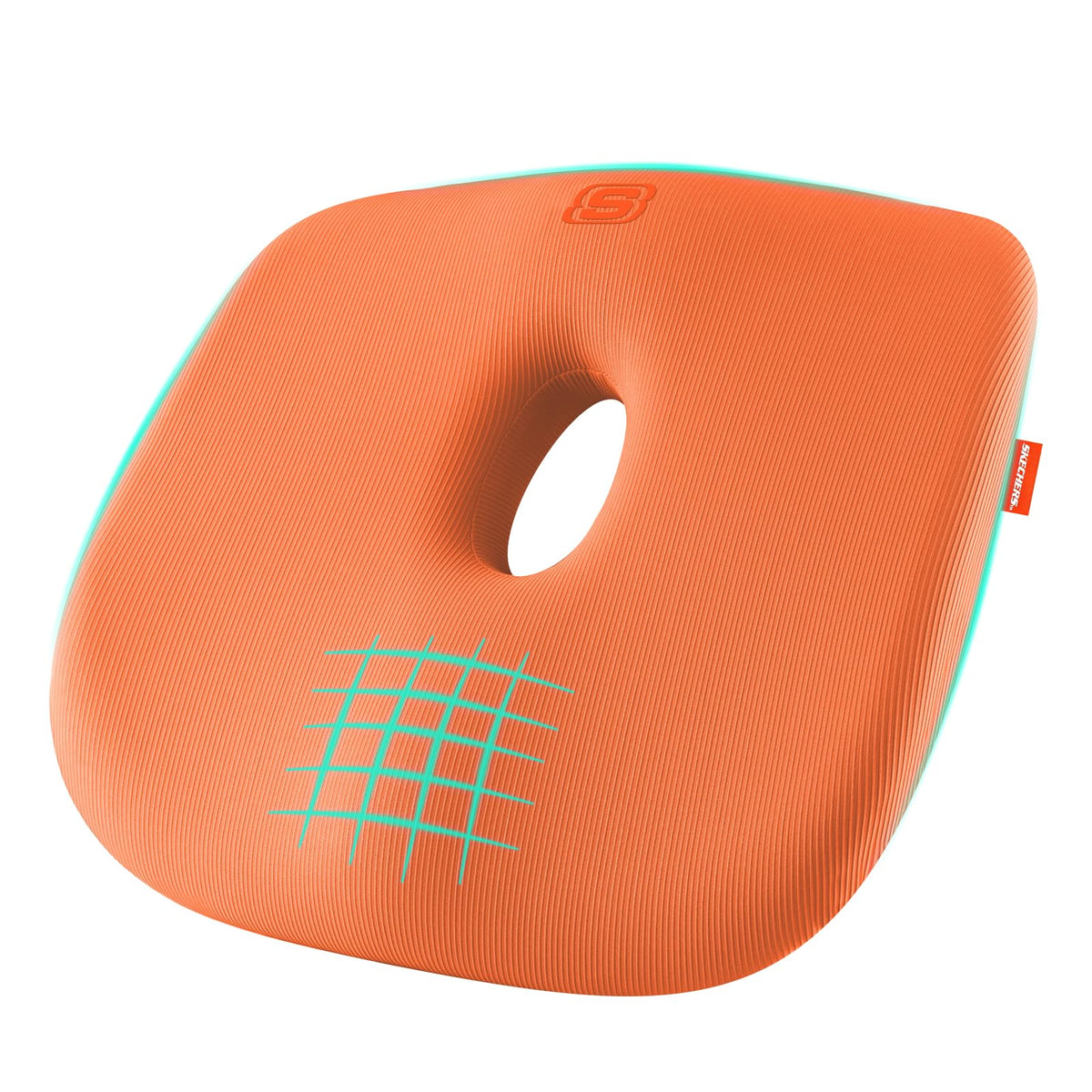 Skechers Seat Cushion Memory Foam,Donut Pillow Office Chair Cushion for Tailbone Pain Relief,Butt Pillow for Office Chair,Car seat Cushion,Long Sitting Office Workers,and Car Drivers,Orange