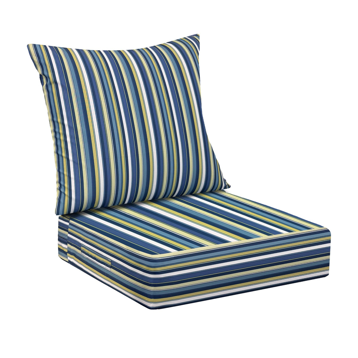 IPYNBAP Outdoor Cushions for Patio Furniture,Outdoor Seat Cushion Set 24 x 24 x 5.75 Inch,Waterproof & Fade Resistant Outdoor Chair Cushions,Deep Patio Chair Cushion with Removable Cover,Navy Blue