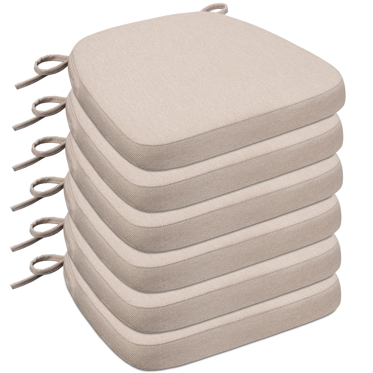 Sunsleek Chair Cushions for Dining Chairs D-Shaped Seat Cushions Chair Pads