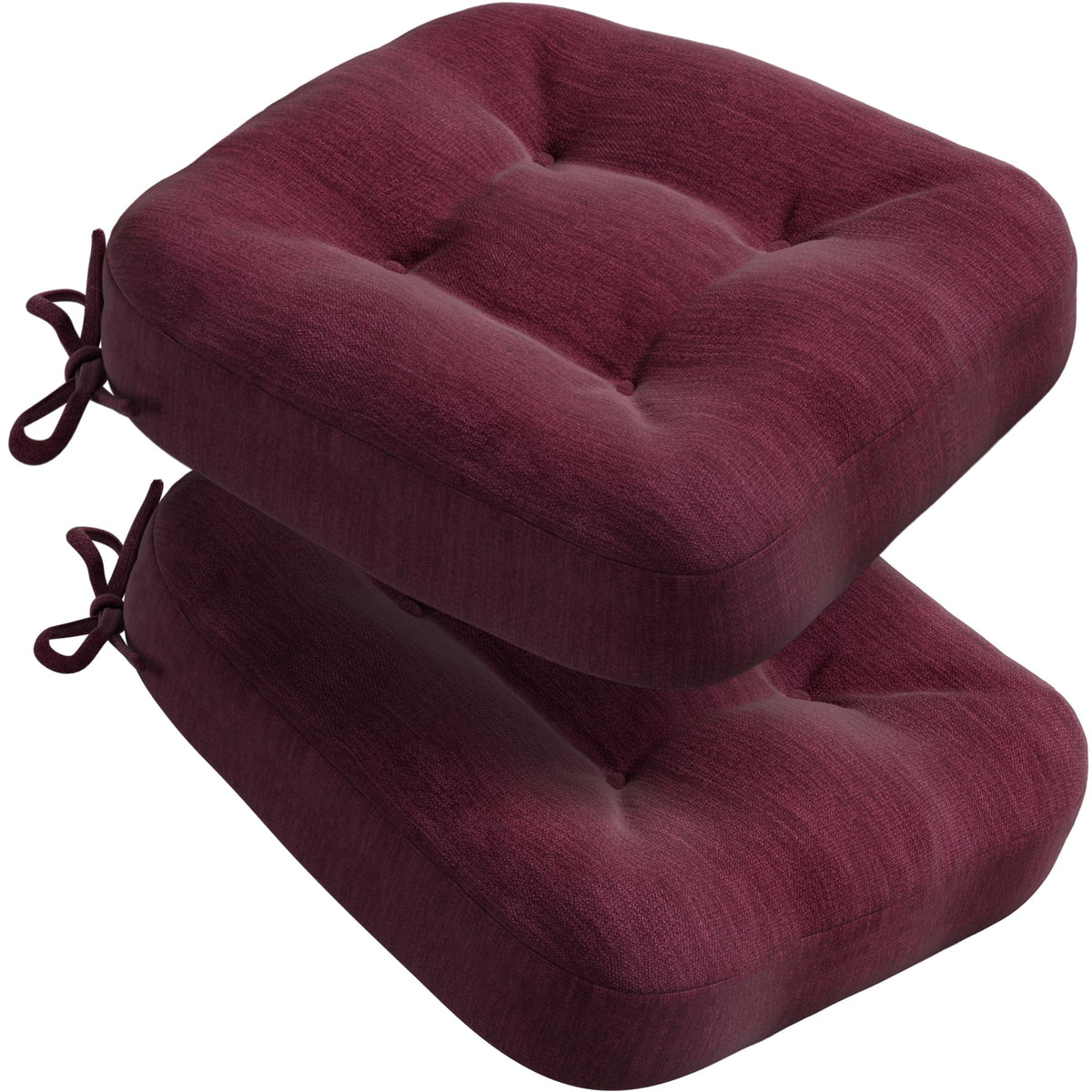Codi Dining Chair Cushions 6 Pack, Thick Memory Foam Kitchen Seat Pads