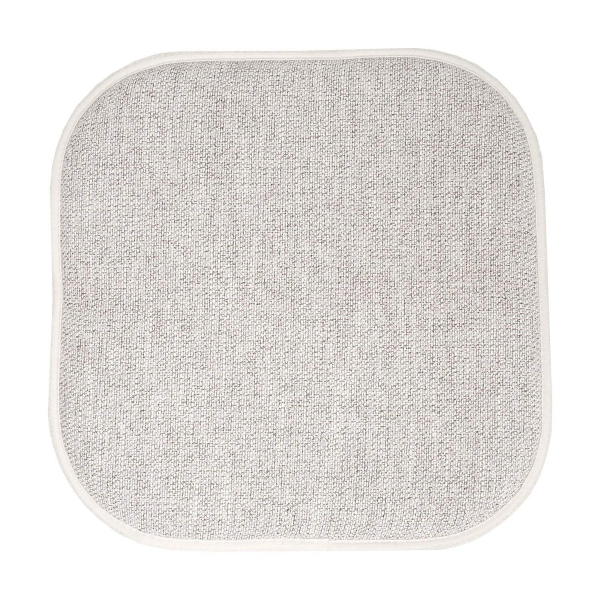 Sweet Home Collection Chair Cushion Memory Foam Pads Honeycomb Pattern Slip Non Skid Rubber Back Rounded Square 16" x 16" Seat Cover, 4 Pack, Alexis Chocolate