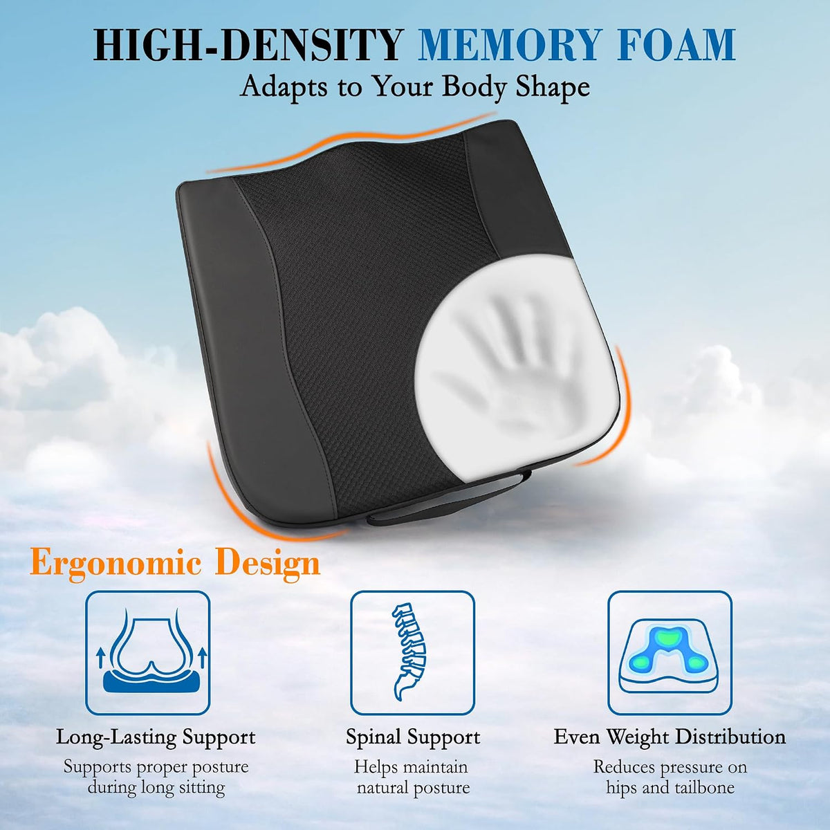 Lofty Aim Car Seat Cushion, Memory Foam Car Seat Cushions for Long Driving