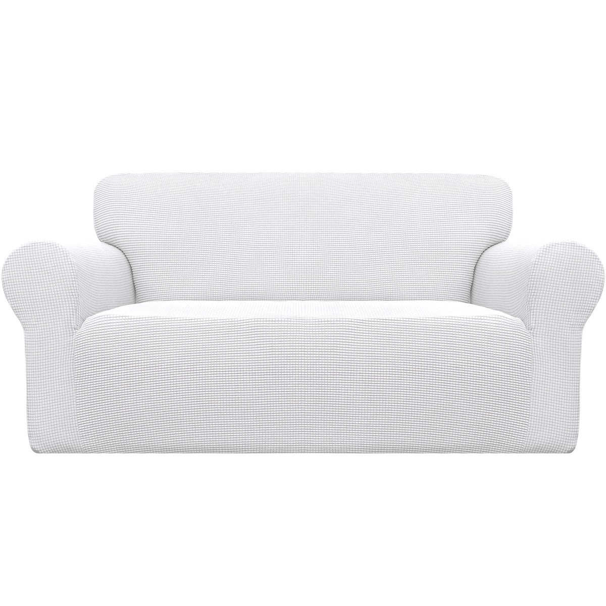 Easy-Going Stretch Loveseat Couch Covers Washable Dark Gray