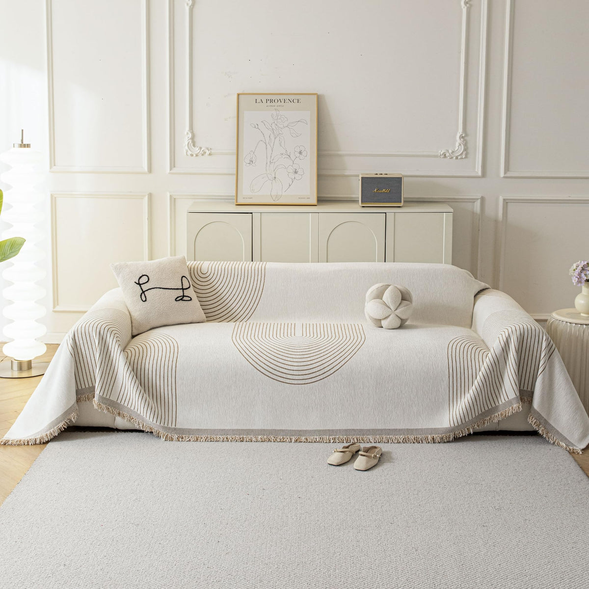 Couch Cover for Sofa, Boho Sofa Covers Washable 3 Cushion for Dogs