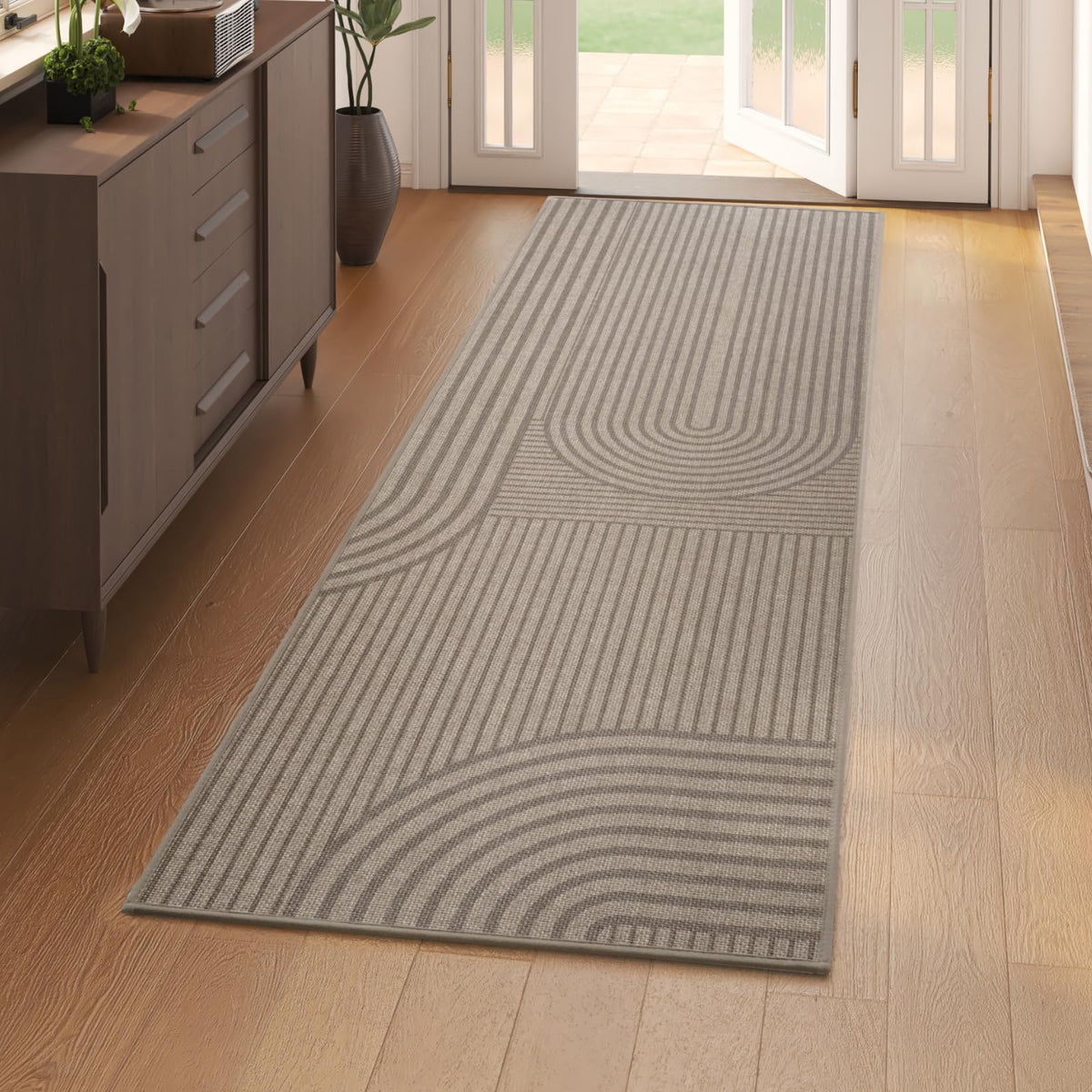 Door Mat Indoor Entrance Front Entry Mats,17''x30'',Brown