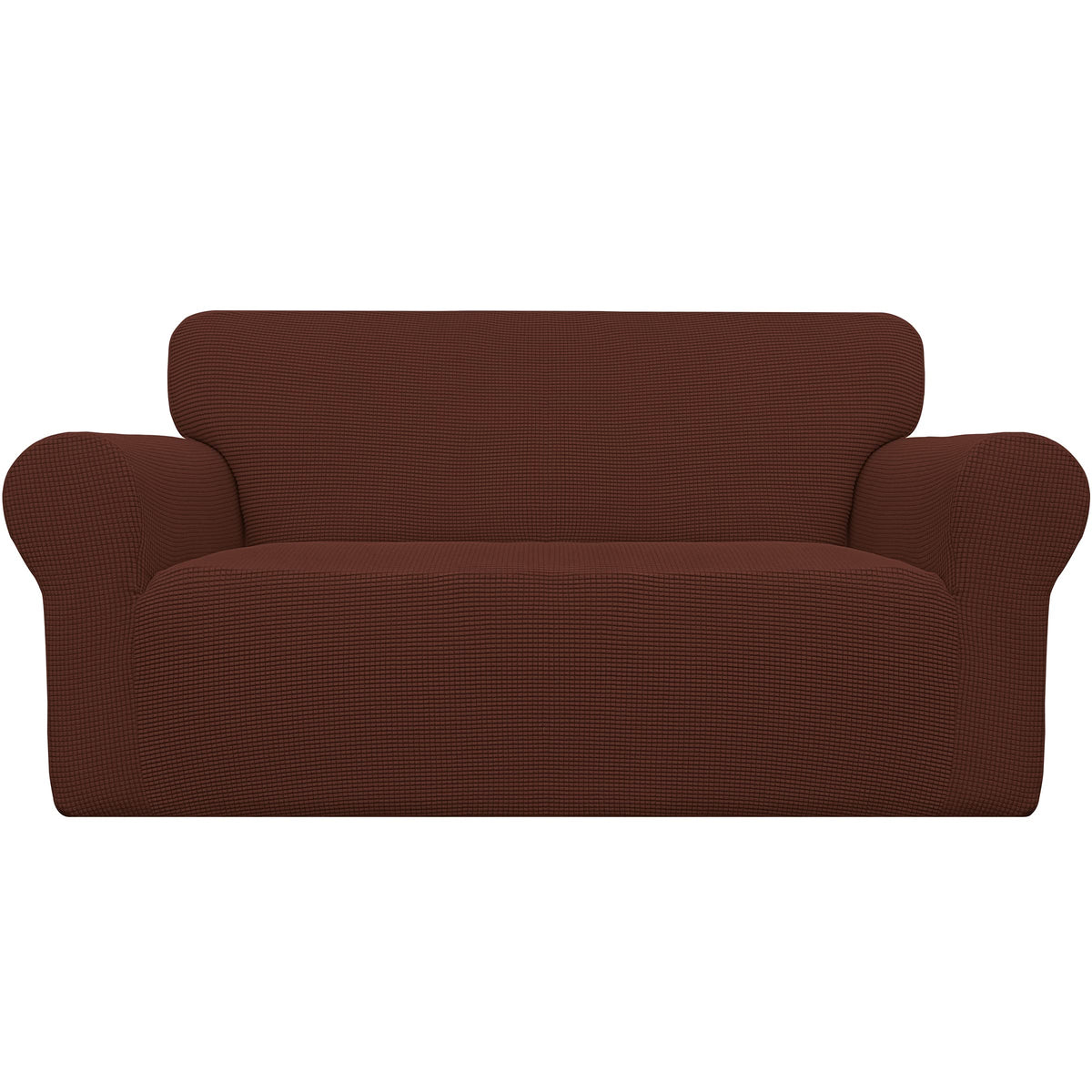 Easy-Going Stretch Loveseat Couch Covers Washable Dark Gray