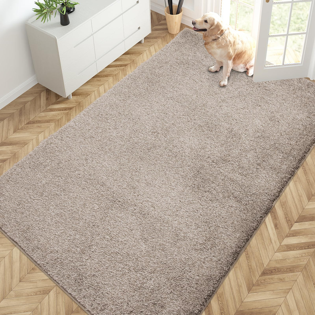 PURRUGS Dirt Trapping Indoor Door Mat, 24" x 35.5", Charcoal