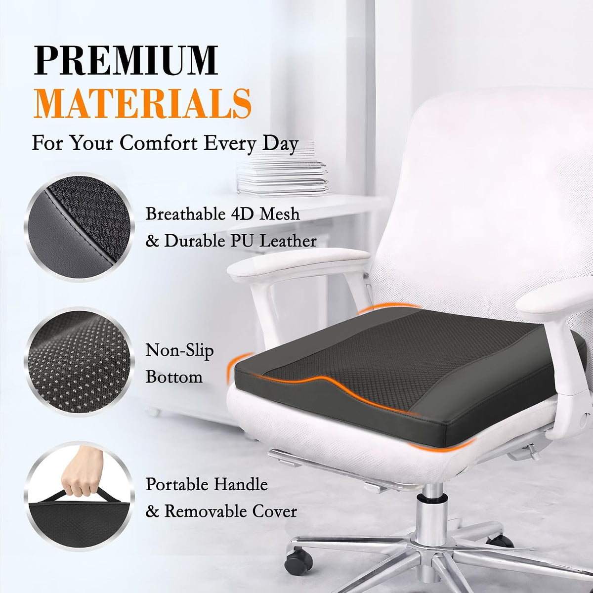 Lofty Aim Car Seat Cushion, Memory Foam Car Seat Cushions for Long Driving