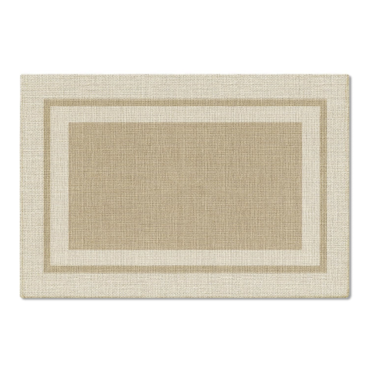 Artoid Mode Beige Absorbent Rectangle Non-Skid Doormat, Home Mats Non Slip Washable Natural Rubber Back Door Mat Floor Mat for 17x29 Inch