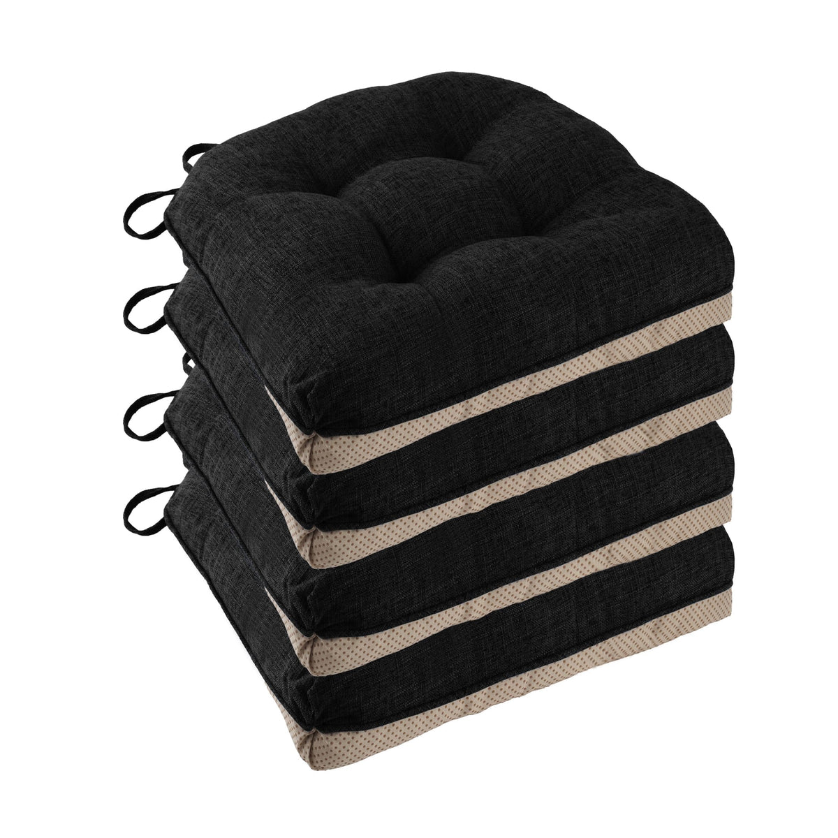 Chair Cushions for Dining Chairs Set of 4, 18"x18"x3", Coffee