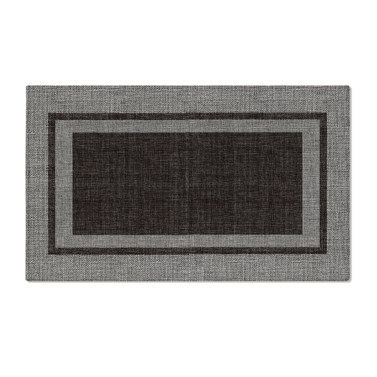 Artoid Mode Beige Absorbent Rectangle Non-Skid Doormat, Home Mats Non Slip Washable Natural Rubber Back Door Mat Floor Mat for 17x29 Inch