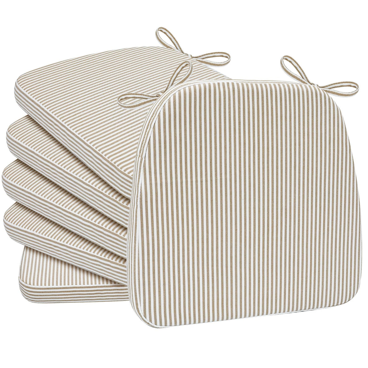 AAAAAcessories Chair Cushions for Dining Chairs, 17 x 16 x 2 in, Set of 6