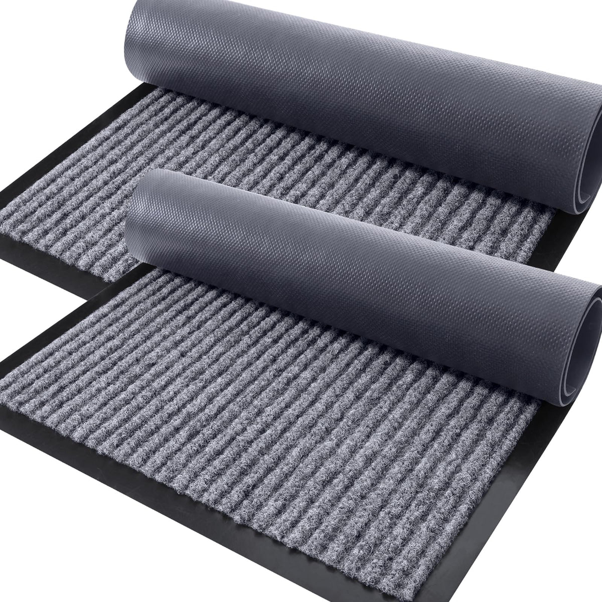 OLANLY 2-Pack Front Door Mats 29.5x17, Waterproof Heavy-Duty Doormats