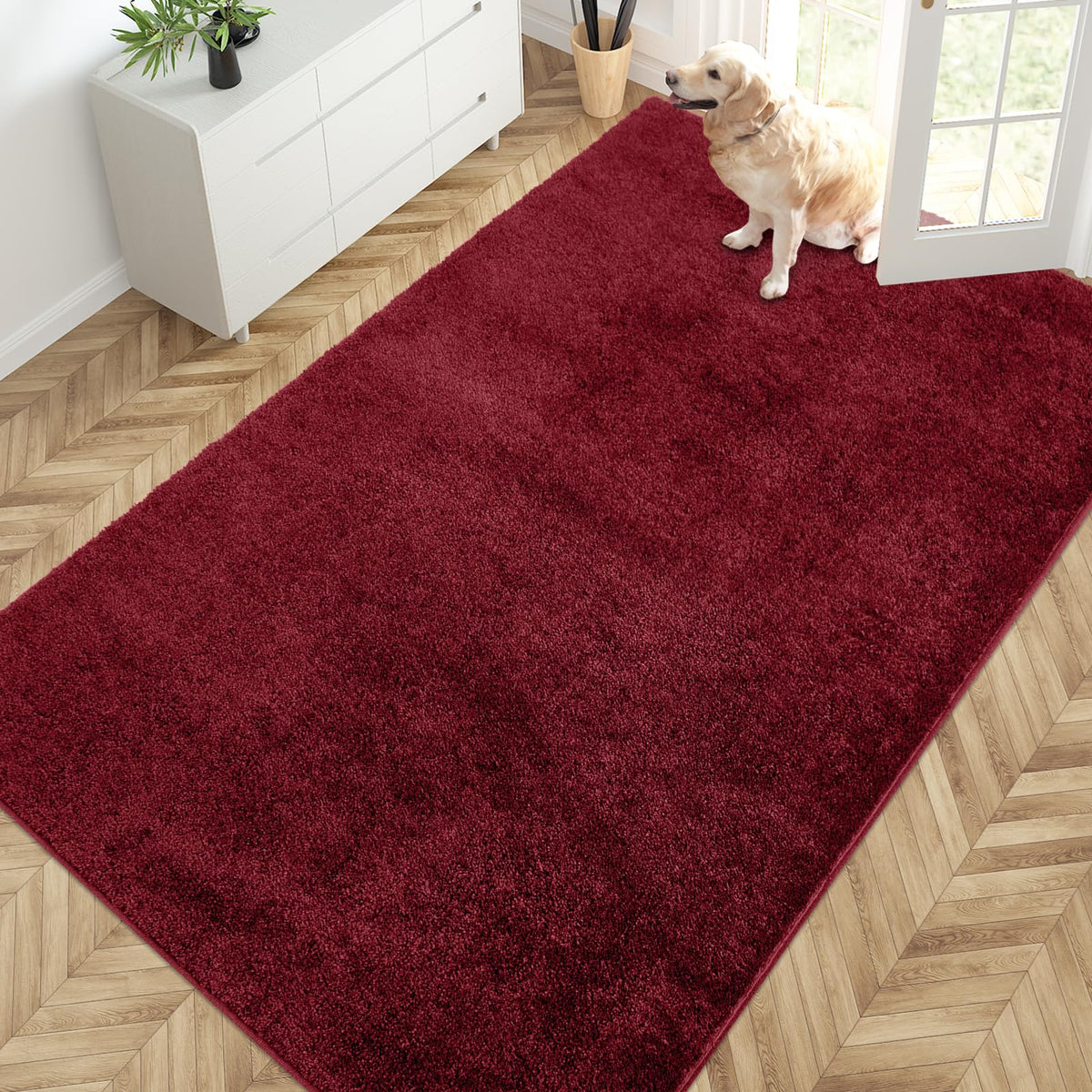 PURRUGS Dirt Trapping Indoor Door Mat, 24" x 35.5", Charcoal
