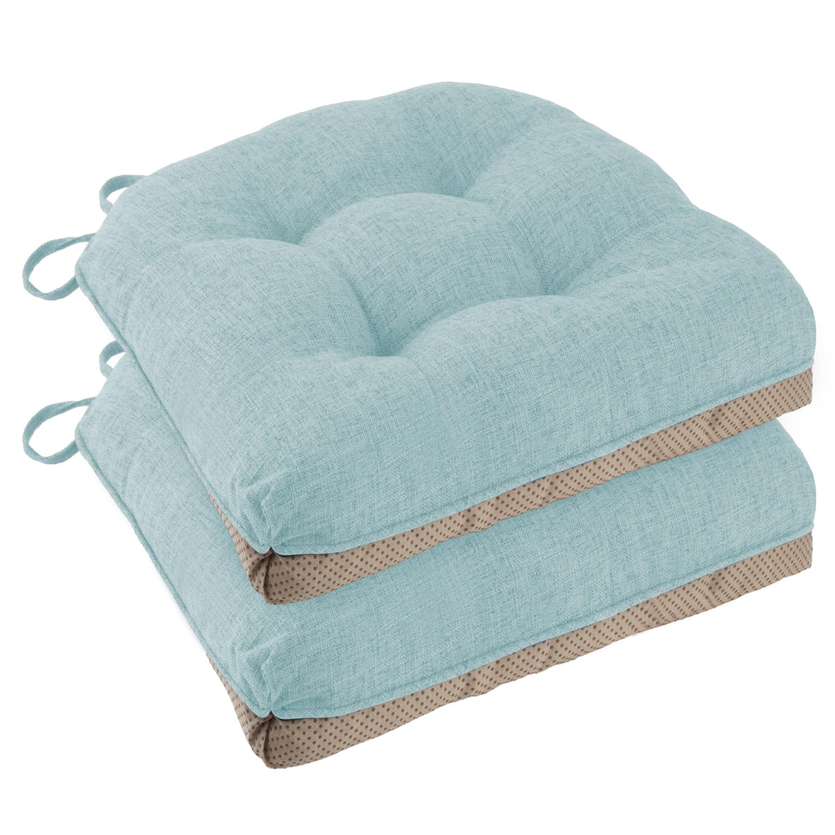 Chair Cushions for Dining Chairs Set of 4, 18"x18"x3", Coffee
