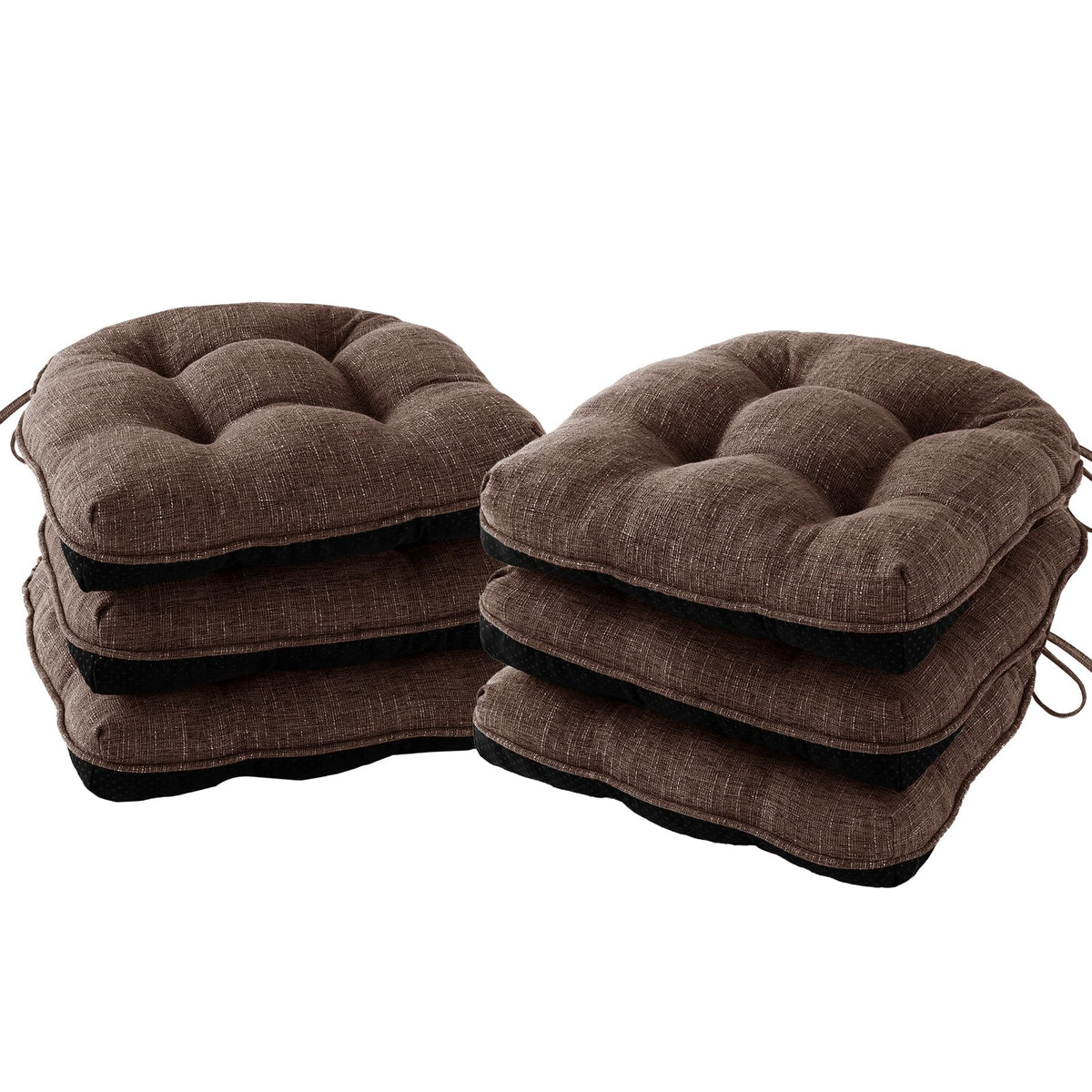 IPYNBAP Chair Cushions for Dining Chairs Set of 4, 15.5"x15.5"x4", Navy