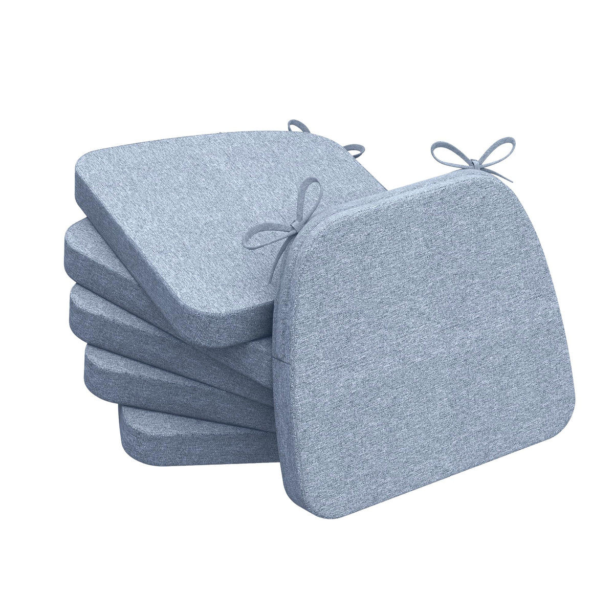 AAAAAcessories Chair Cushions for Dining Chairs, 17 x 16 x 2 in, Set of 6