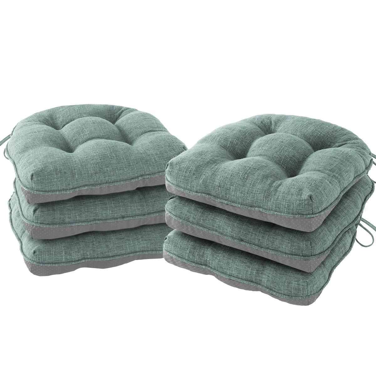 IPYNBAP Chair Cushions for Dining Chairs Set of 4, 15.5"x15.5"x4", Navy
