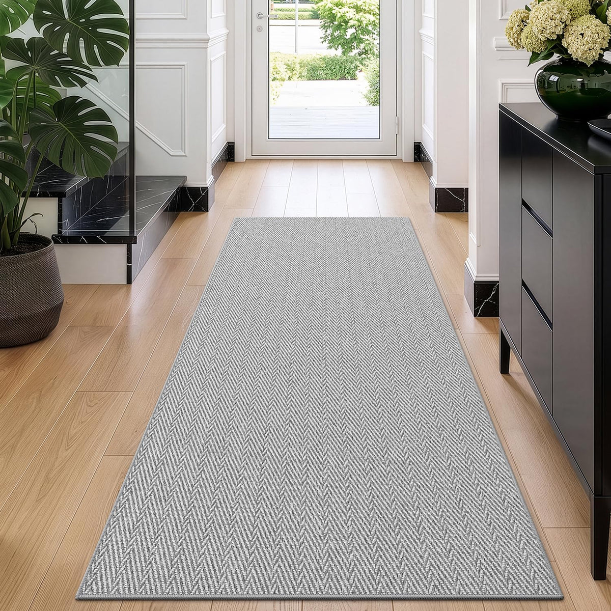 LUMI Ultra Thin Indoor Door Mat 24"x36", Entrance Doormat, Beige