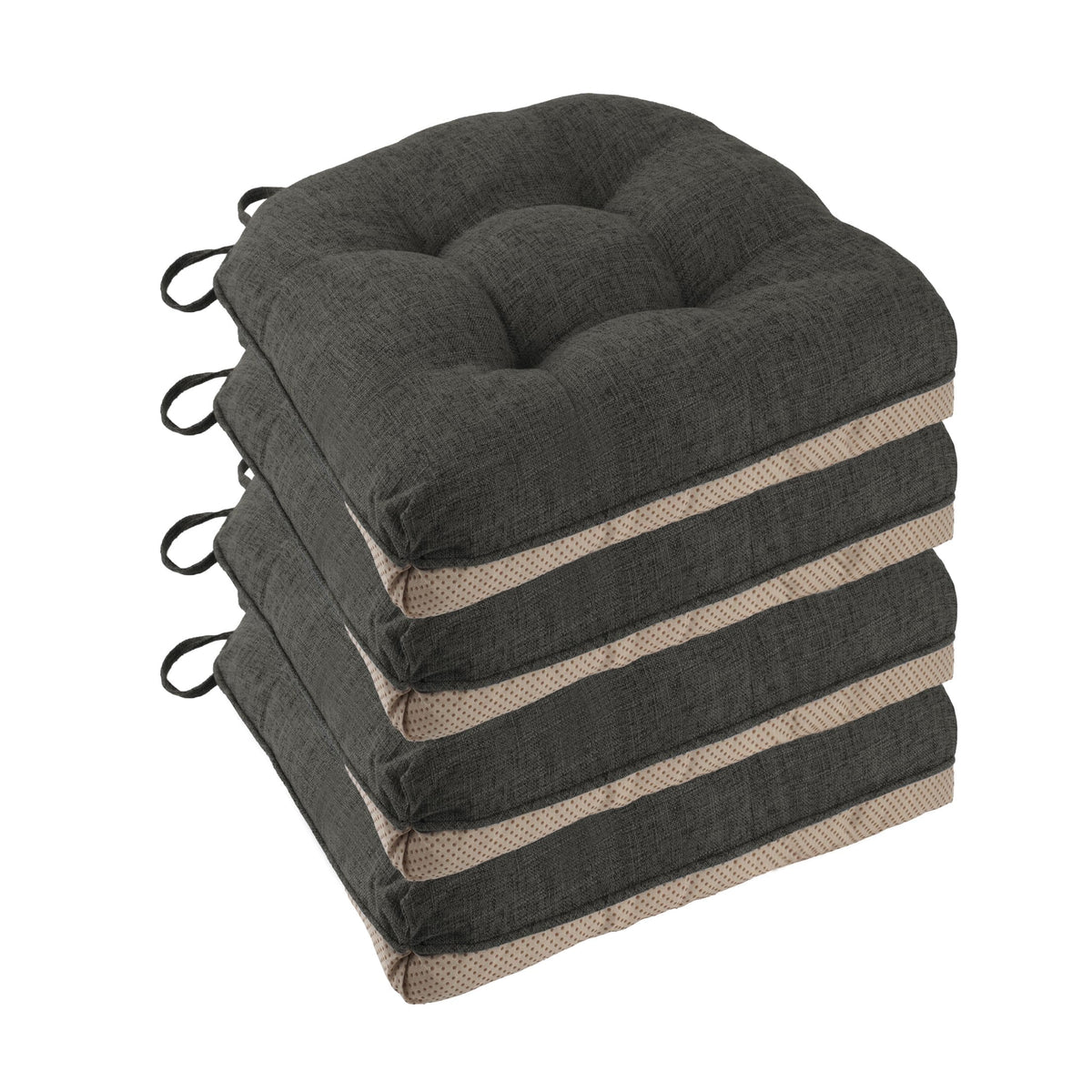 Chair Cushions for Dining Chairs Set of 4, 18"x18"x3", Coffee
