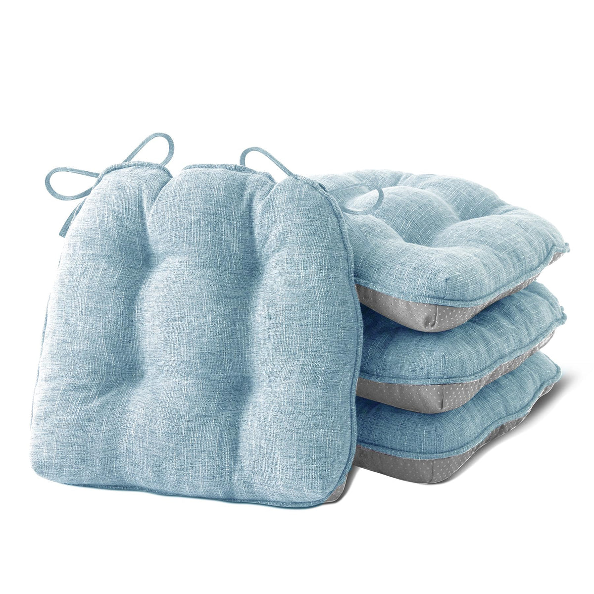 IPYNBAP Chair Cushions for Dining Chairs Set of 4, 15.5"x15.5"x4", Navy