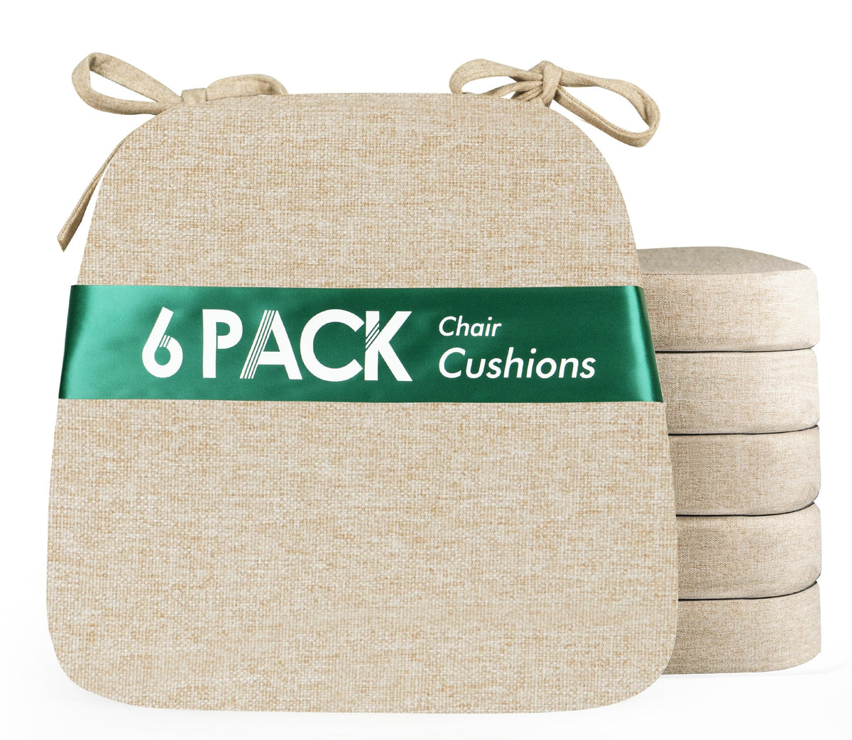kingphenix Chair Cushions for Dining Chairs, Set of 4, 2.5 Inches Thick